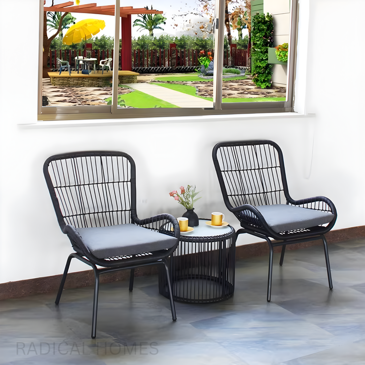 ARLO Rattan Outdoor Table And Chairs