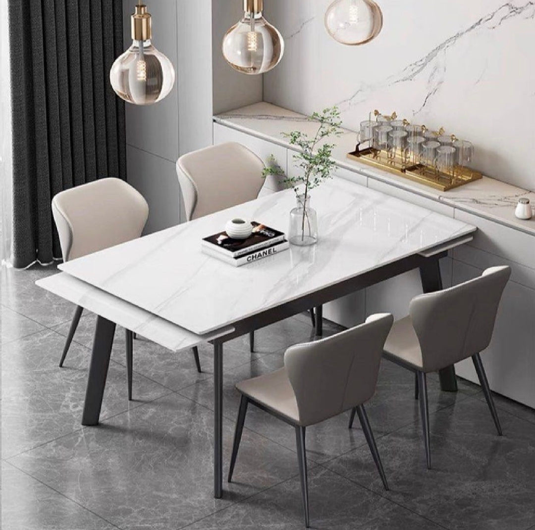 WALTE Modern Extendable Sintered Stone Dining Table 140-200 cm (INSTOCK)