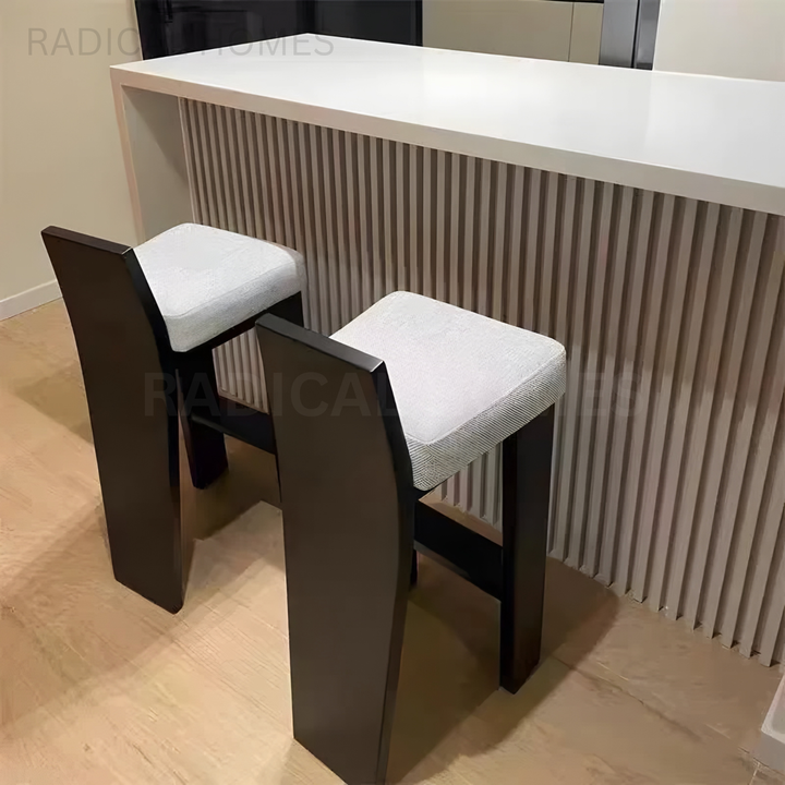 ANGEO Modern Solid Wood Bar Stool - Radical Homes Singapore