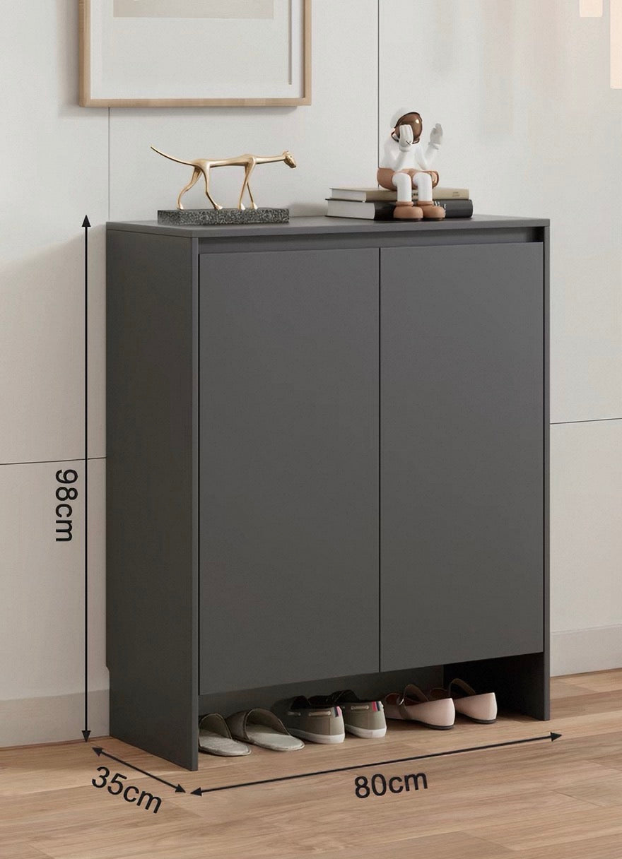 80 cm Grey Shoe Cabinet