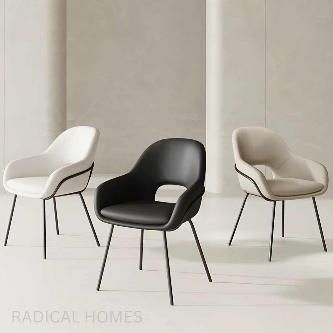 ARISTO Modern Minimalist Leather Dining Chair