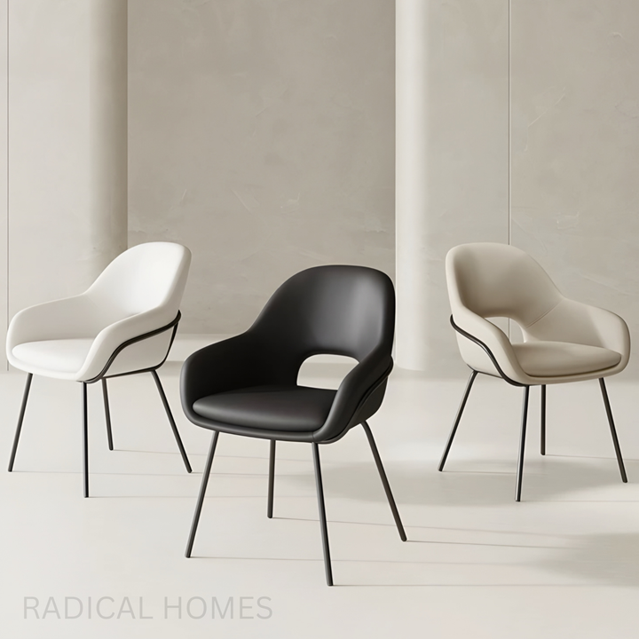 ARISTO Modern Minimalist Leather Dining Chair