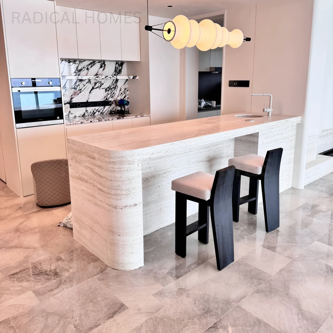 ANGEO Modern Solid Wood Bar Stool - Radical Homes Singapore