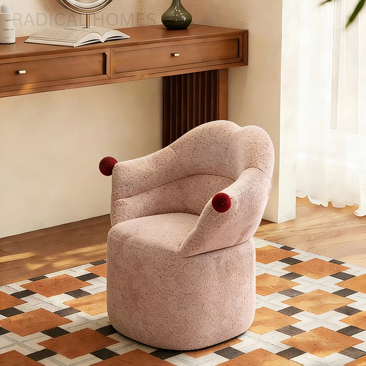 KISSI Modern Fabric Vanity Chair - Radical Homes Singapore