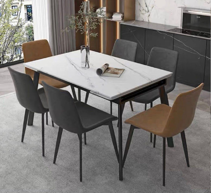 WALTE Modern Extendable Sintered Stone Dining Table 140-200 cm (INSTOCK)