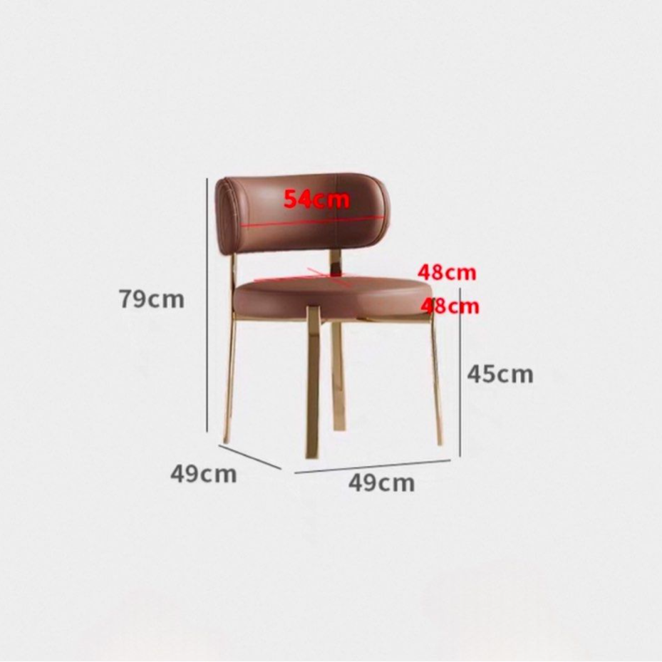 AREKEL Modern Leather Dining Chair