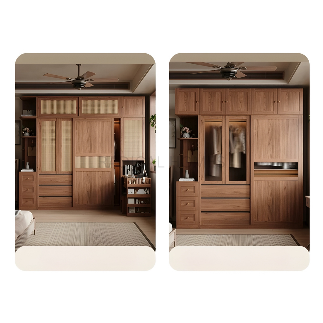 Wardrobe Rustic Large Kit REGALIA Rustic Solid Wood Wardrobe – Radical Homes