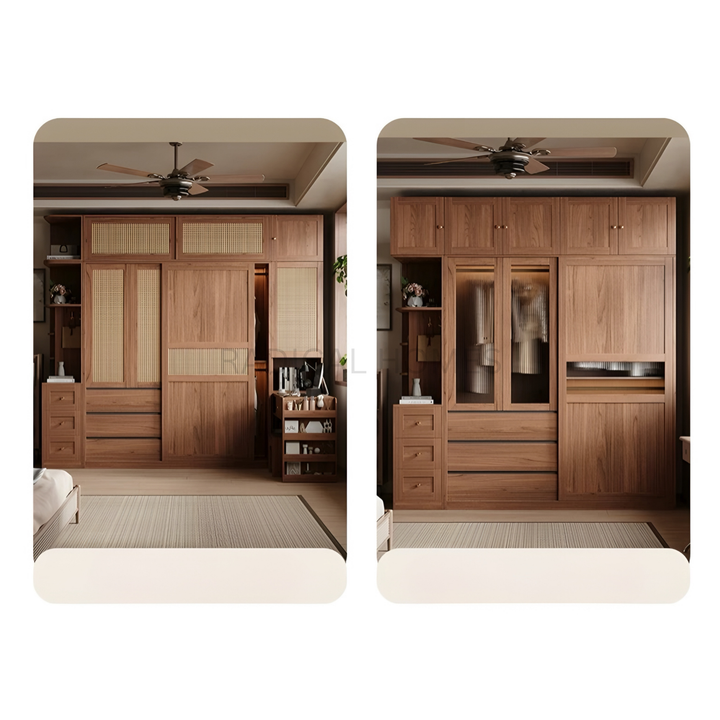 REGALIA Rustic Solid Wood Wardrobe