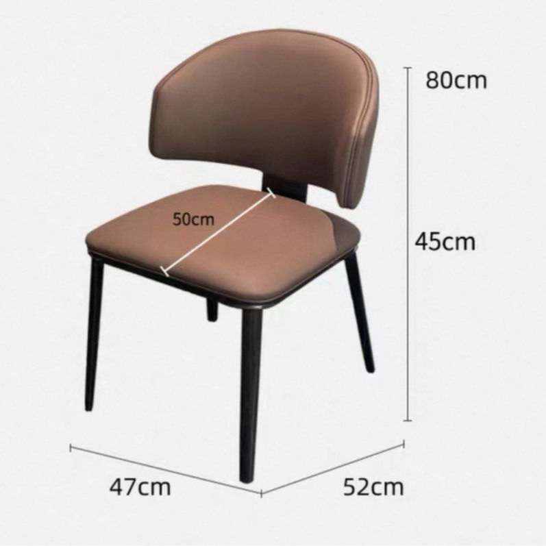 GEOS Modern Scratch Proof Leather Dining Chair - Radical Homes Singapore