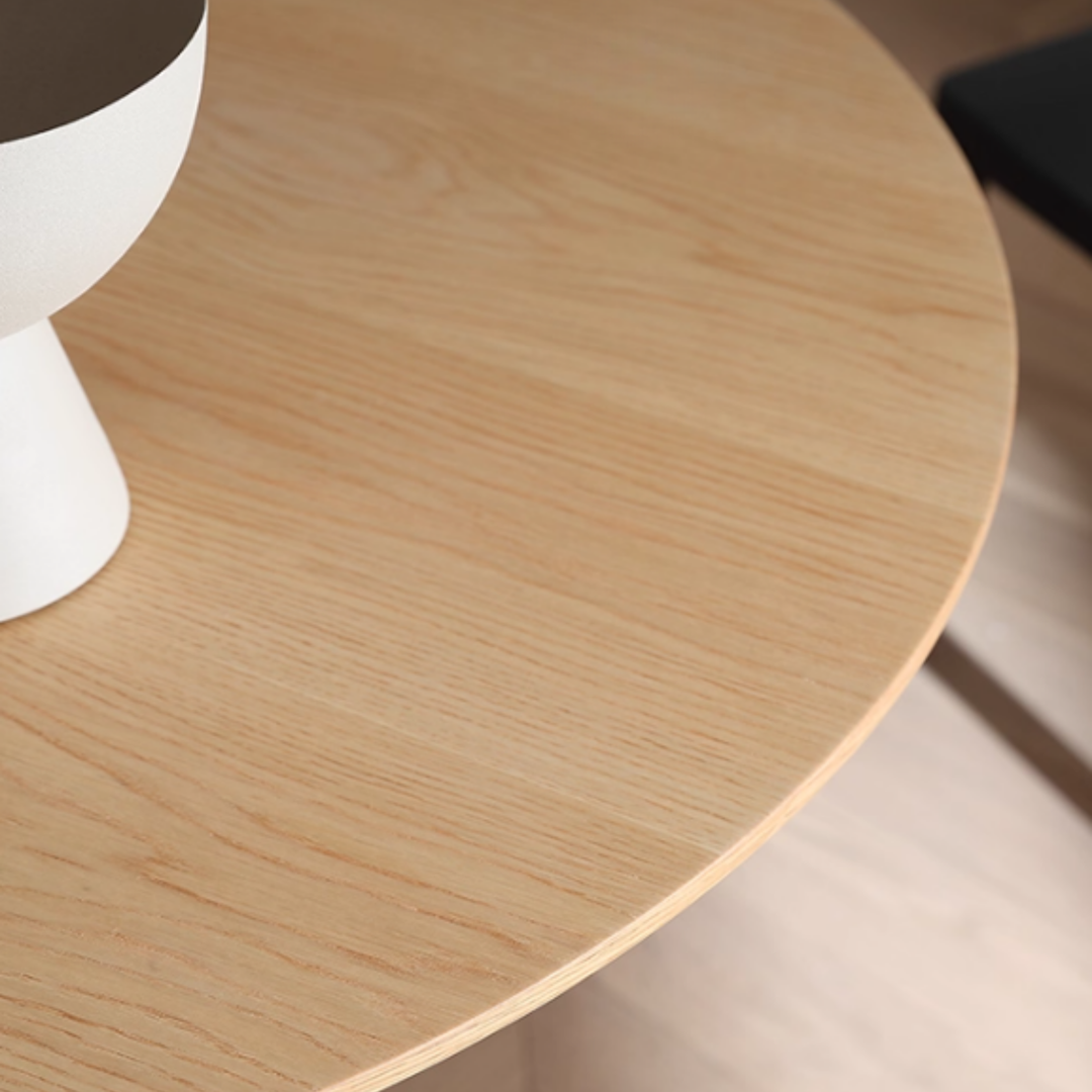YISHE Solid Wood Round Dining Table