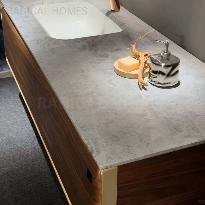 VALRON Modern Marble Bathroom Vanity Sink - Radical Homes Singapore
