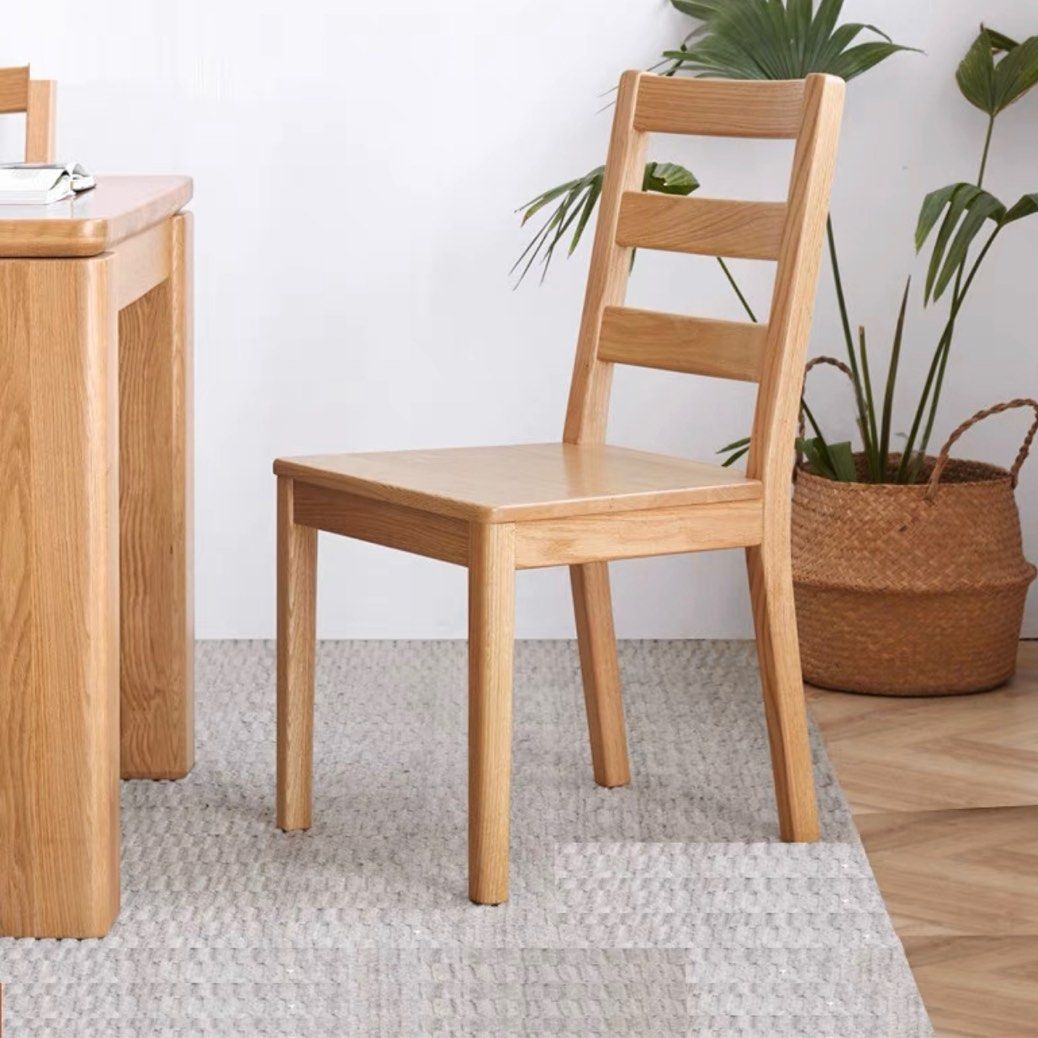 MACK Japandi Oak Wood Dining Table & Chairs