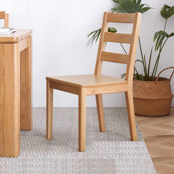 MACK Japandi Oak Wood Dining Table & Chairs