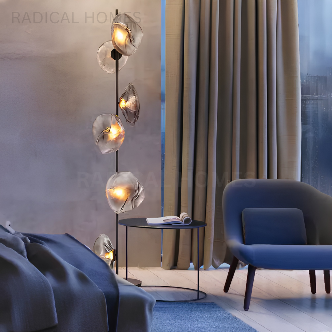 LUMEN Modern Glass Floor Lamp