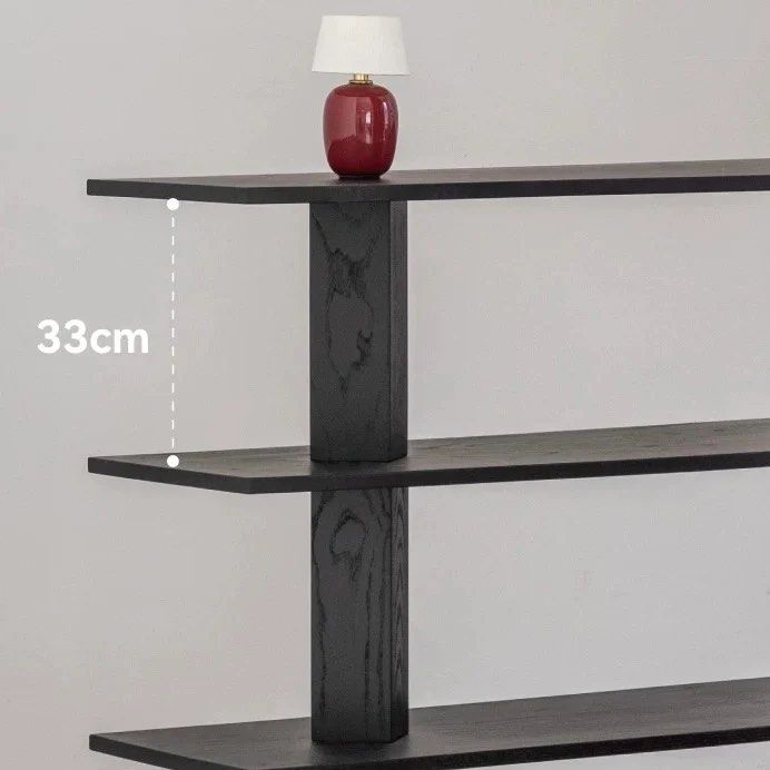 URVIRE Modern Solid Wood Display Shelf