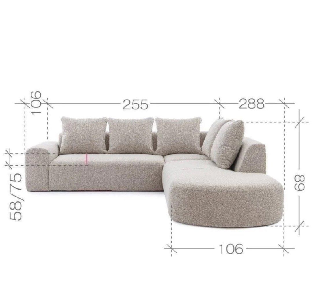 CHARA Modern Boucle Sectional Sofa