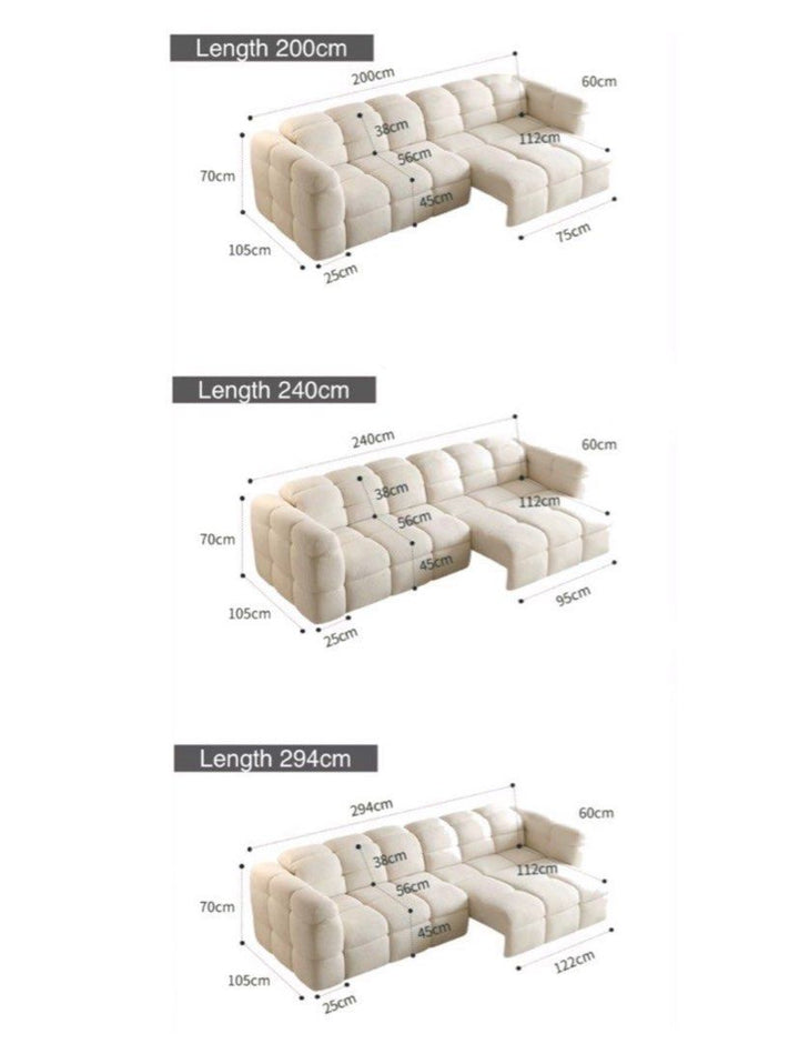 KELS Modern Electric Motorised Boucle Sofa