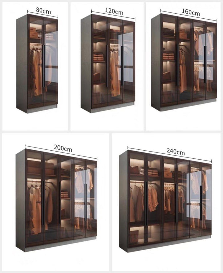FARRON Modern Glass Wardrobe