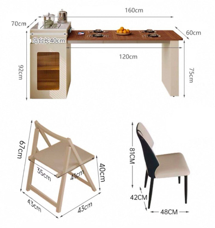 TROVER Modern Extendable Dining Table