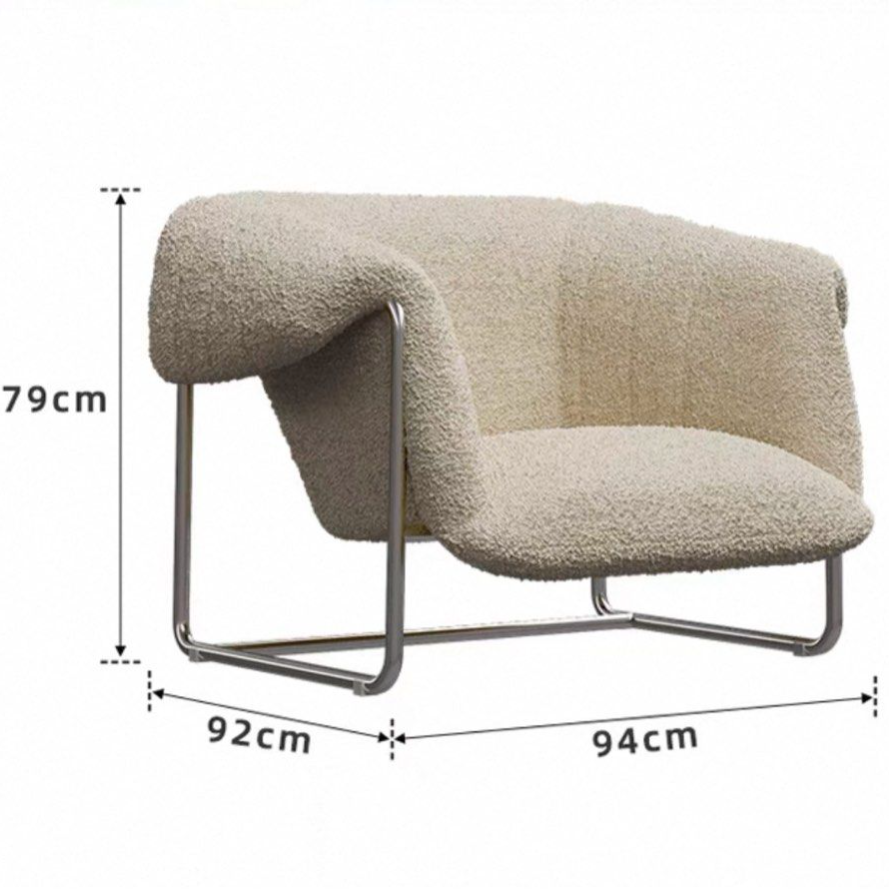 MEYLAN Modern Boucle Lounge Chair