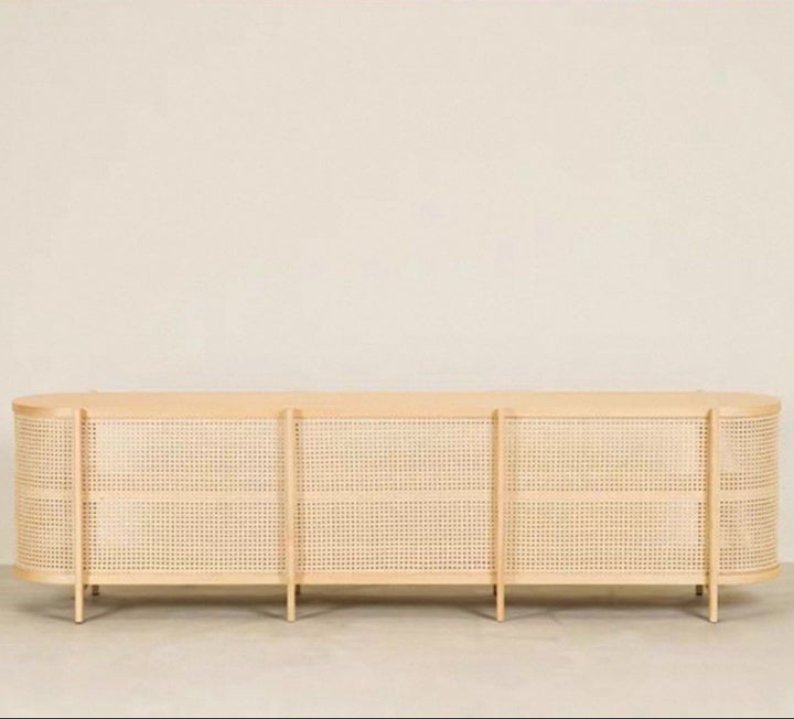 RIVECA Rustic Rattan Console