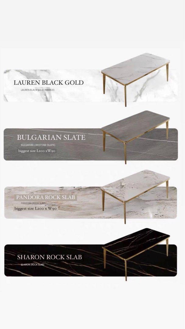 ATKINS Modern Sintered Stone Dining Table