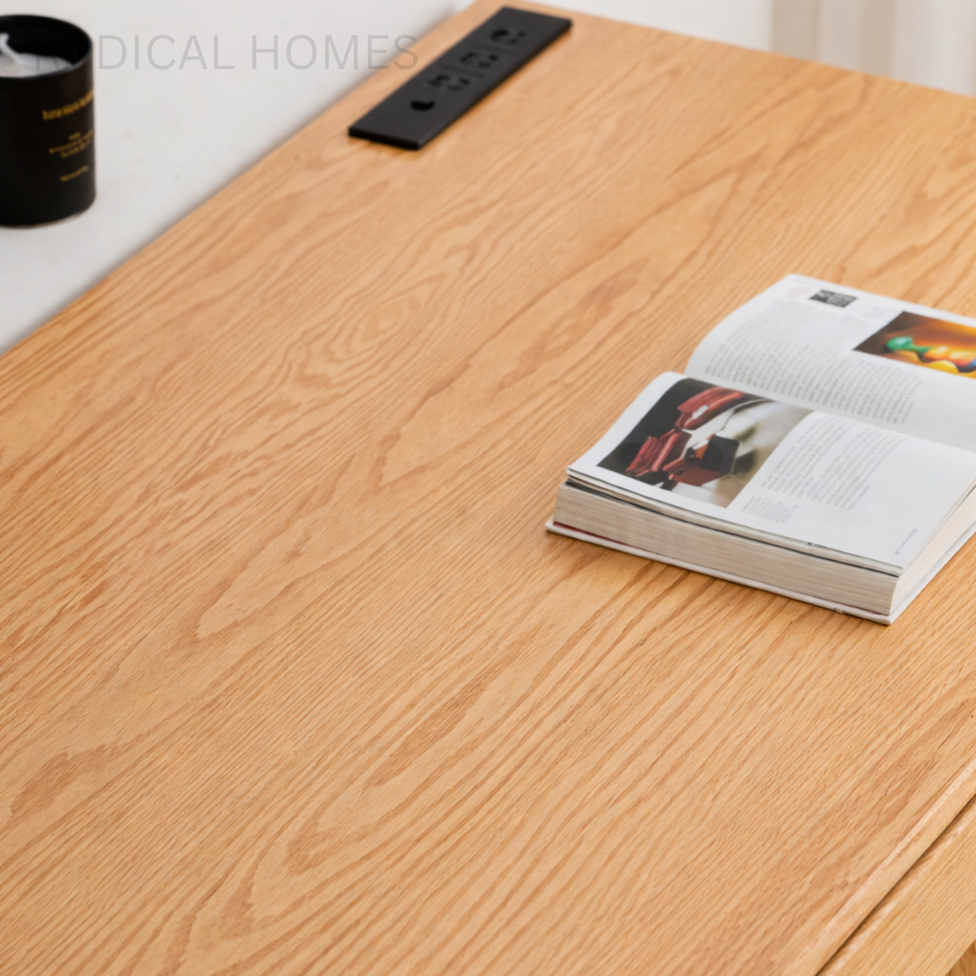 OKY Modern Solid Wood Study Table - Radical Homes Singapore