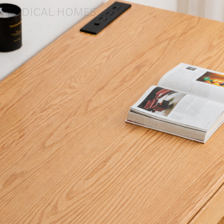OKY Modern Solid Wood Study Table - Radical Homes Singapore