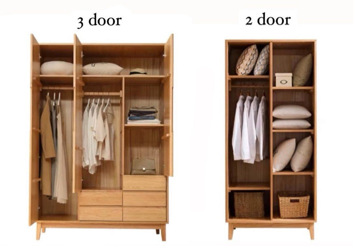 ANTONIUS Japandi Solid Wood Wardrobe