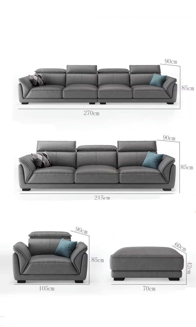 ELVARA Modern Fabric Sofa