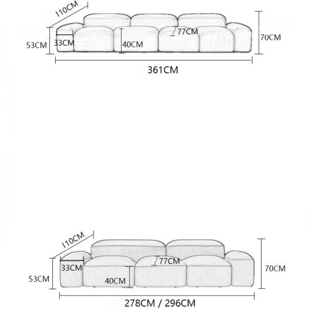 ELANTRA Modern Velvet Sofa
