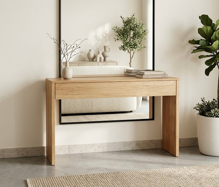 BRIAR Solid Oak Wood Console Table (INSTOCK)