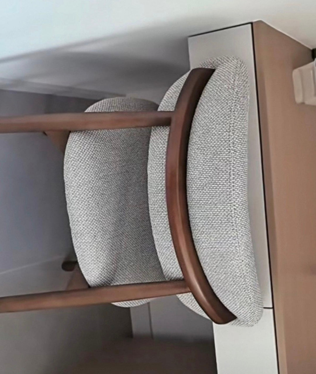 2 FABRIC DINING CHAIRS