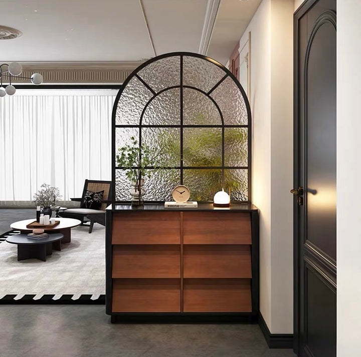RAVENNA Modern Sideboard With Arched Glass Partition
