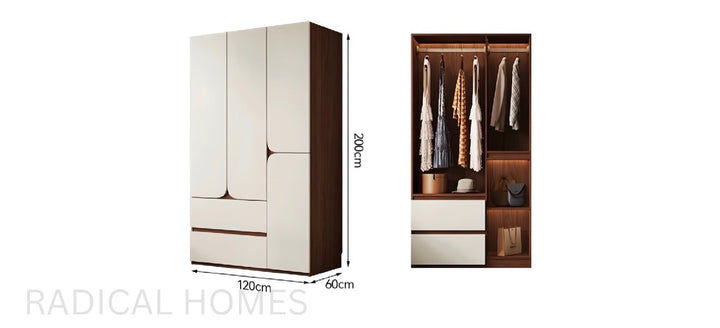 ARCSEAM Modern Solid Wood Wardrobe (INSTOCK)