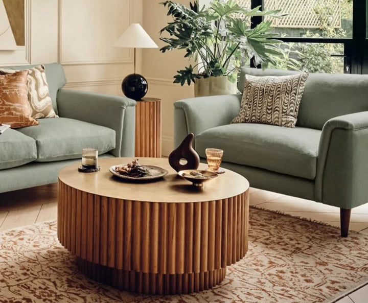 NOELLE Modern Fluted Coffee Table