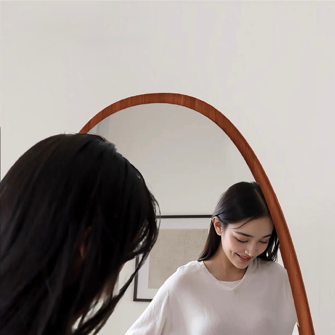 SOL Modern Wood Standing Mirror (INSTOCK)