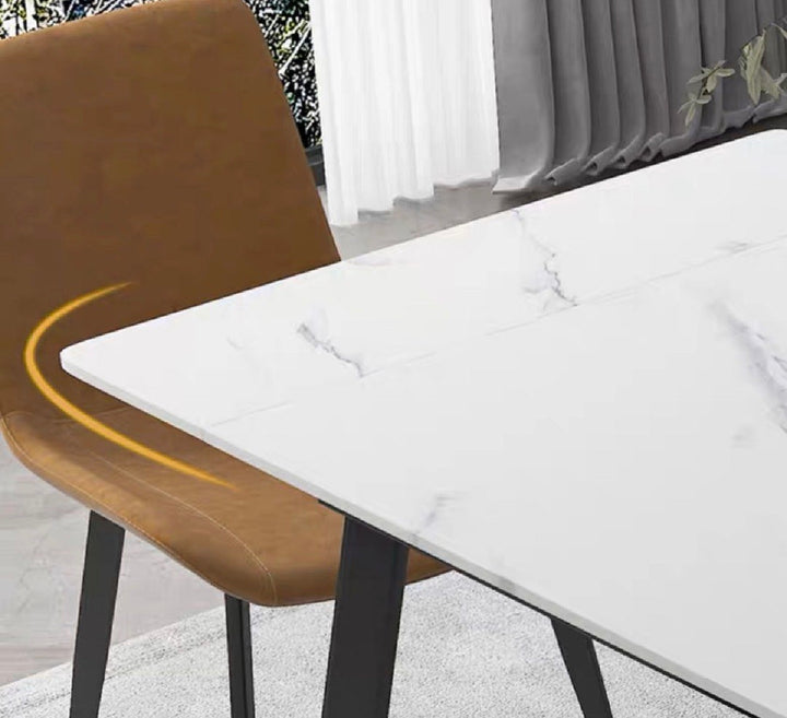 WALTE Modern Extendable Sintered Stone Dining Table 140-200 cm (INSTOCK)