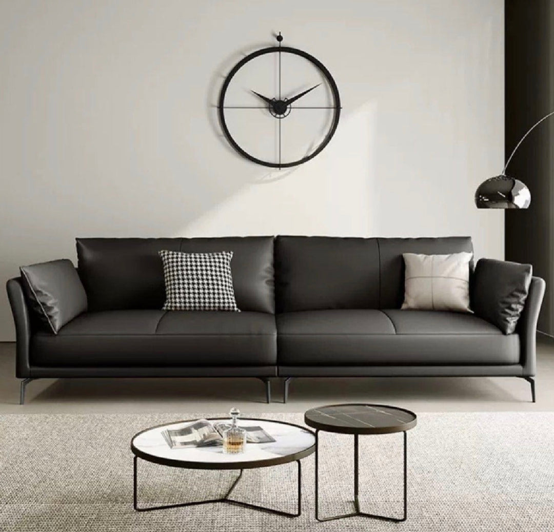 JUSTINE Modern Genuine Leather Sofa (INSTOCK)
