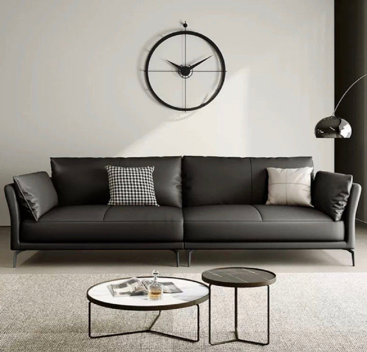JUSTINE Modern Genuine Leather Sofa (INSTOCK)