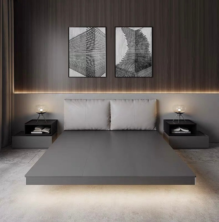 CALVRY Modern LED Floating Bedframe