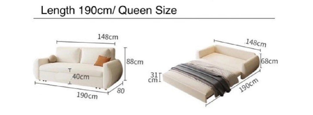 DALLURE Modern Boucle Storage Sofa Bed (INSTOCK)