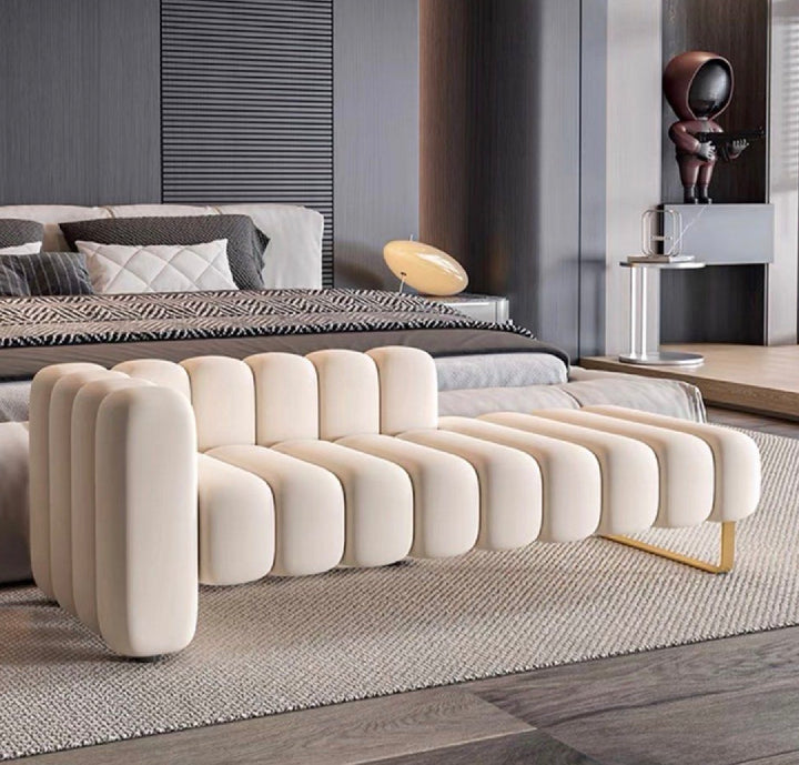 LIBERTY Modern Velvet Ottoman (INSTOCK)