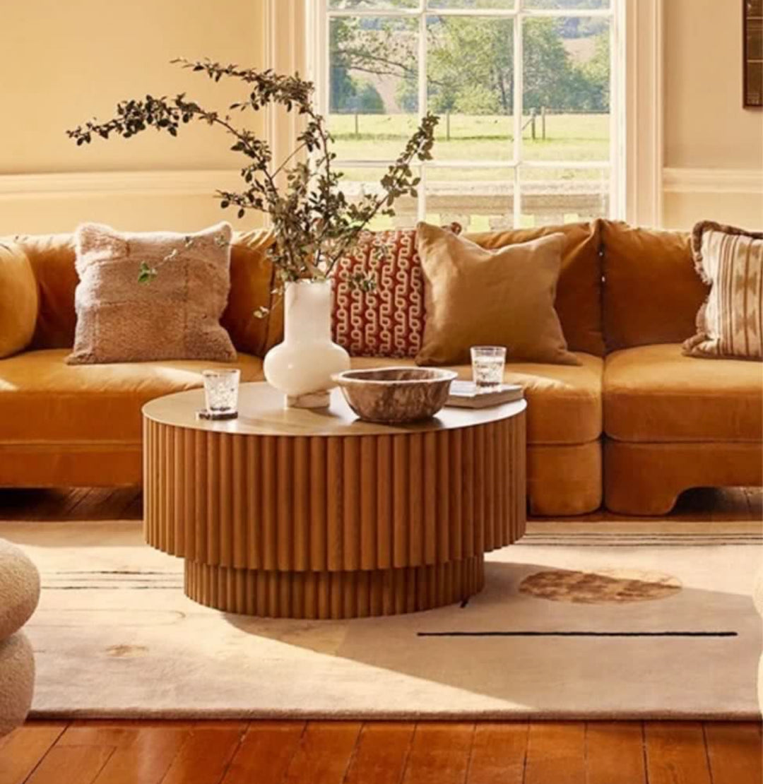 NOELLE Modern Fluted Coffee Table