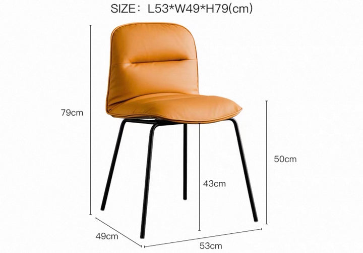 SADOW Modern Leather Dining Chair
