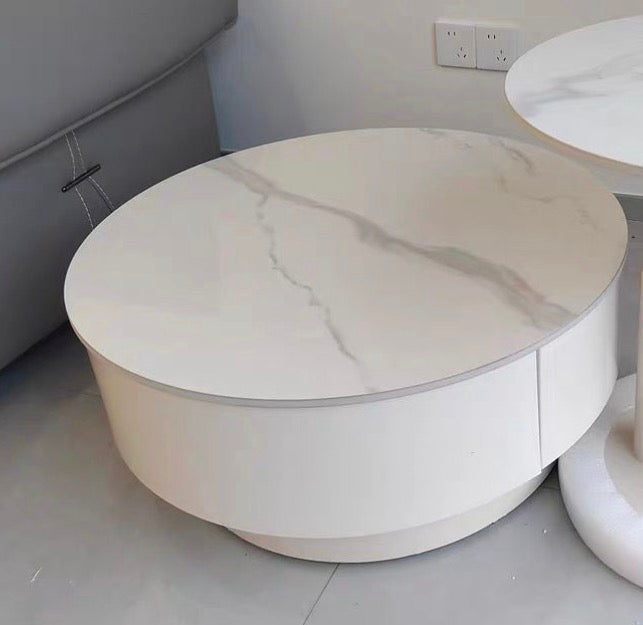 IMTIAZ 120cm dining table + 4 chairs + AOME 80cm coffee table - Radical Homes Singapore