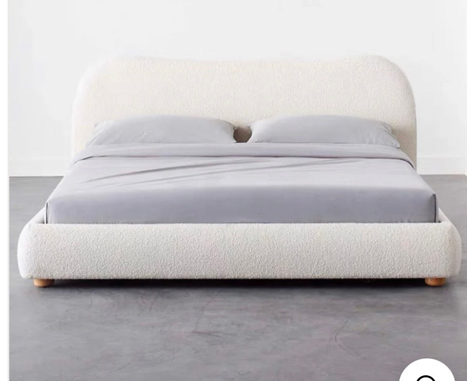 ASTUN BOUCLE BEDFRAME CUSTOM AU KING - Radical Homes Singapore