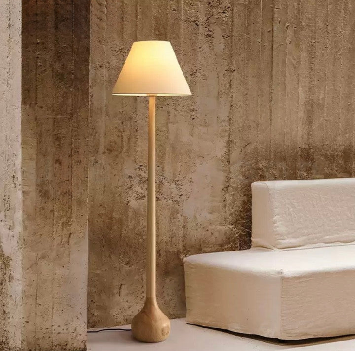 SHIBA Japandi Solid Wood Floor Lamp - Radical Homes Singapore