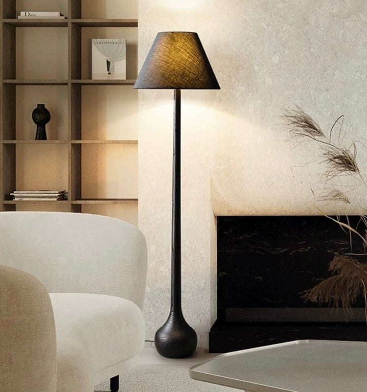 SHIBA Japandi Solid Wood Floor Lamp - Radical Homes Singapore