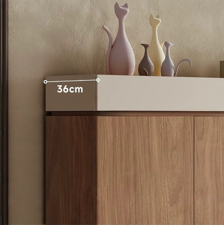 PINEO Modern Solid Wood Shoe Cabinet